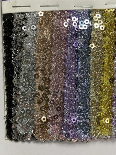 GZ-XP 珠片閃光布  幅寬：125-130cm  成分：100%滌綸  珠片PET 細節-2